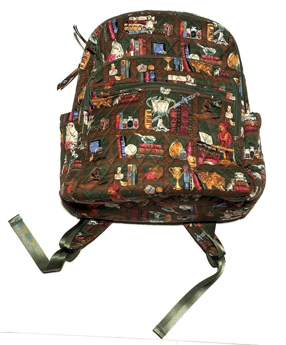 Vera Bradley Harry Potter Hogwarts Library Bancroft Backpack Large Crookshanks